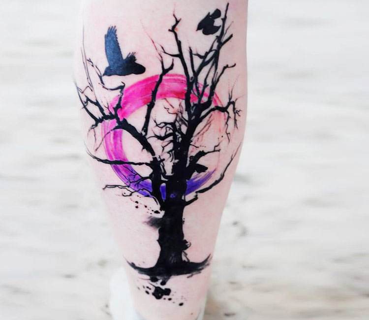 Photo - Tree tattoo by Emrah Ozhan | Photo 25623 | Tattoos, Tree tattoo,  Geometric tattoo