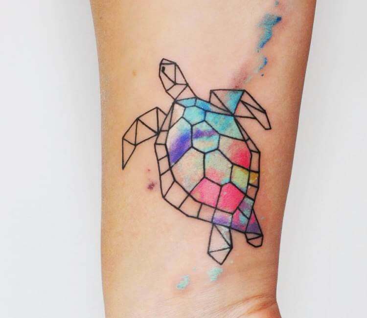 15 Geometric Turtle Tattoo Designs  PetPress