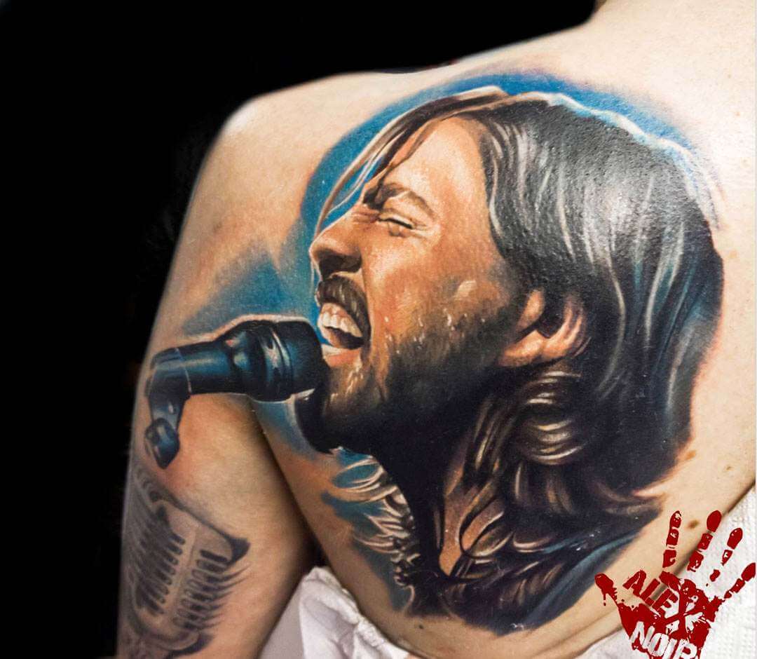 Dave Grohl Tattoos - Dave Grohl Got An Ace Of Spades Tattoo To Pay