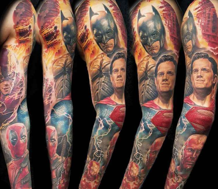Tattooed Comic Book Heroes  Villains  Heartbeatink Tattoo Magazine