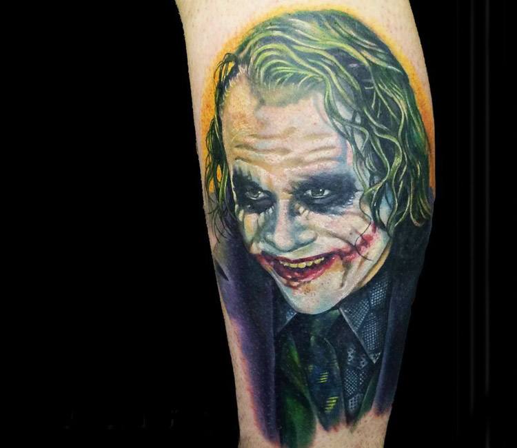 Joker tattoo by Alex Rattray Ink | Post 14092