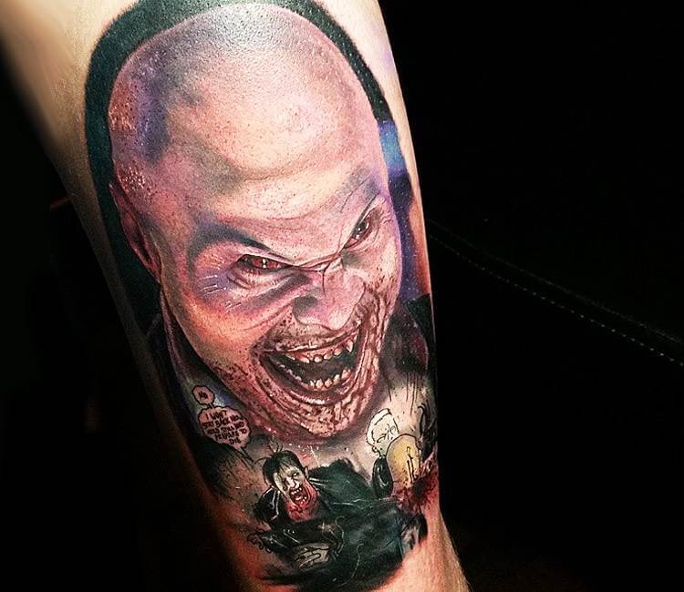 Vampires tattoos artworks, motive and Vampire tattoo ideas gallery.| 