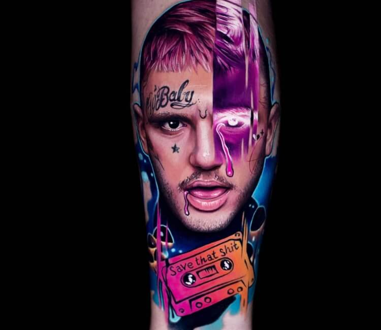 DAGREN TATTOO - Lil peep portrait done today for casey by