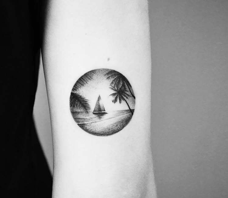 Beach tattoo by Amanda Piejak | Post 17418