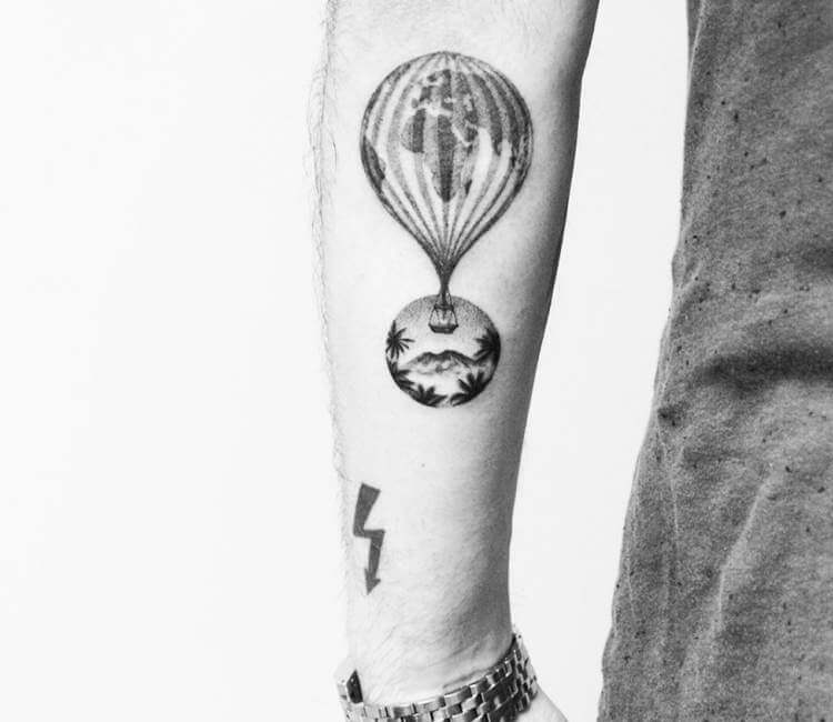 Buy Hot Air Balloon Temporary Fake Tattoo Sticker set of 2 Online in India  - Etsy