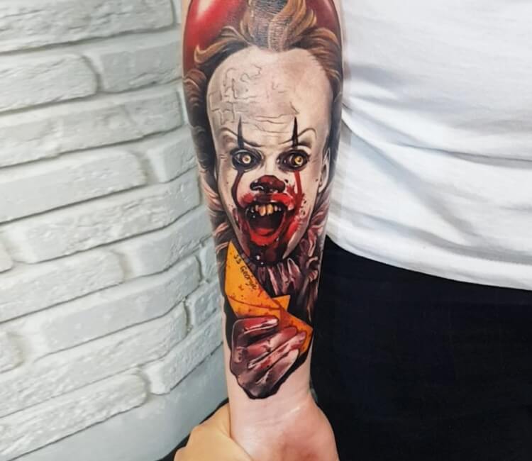 Pennywise tattoo by me tattoo it pennywise pennywisethedancingclow   TikTok