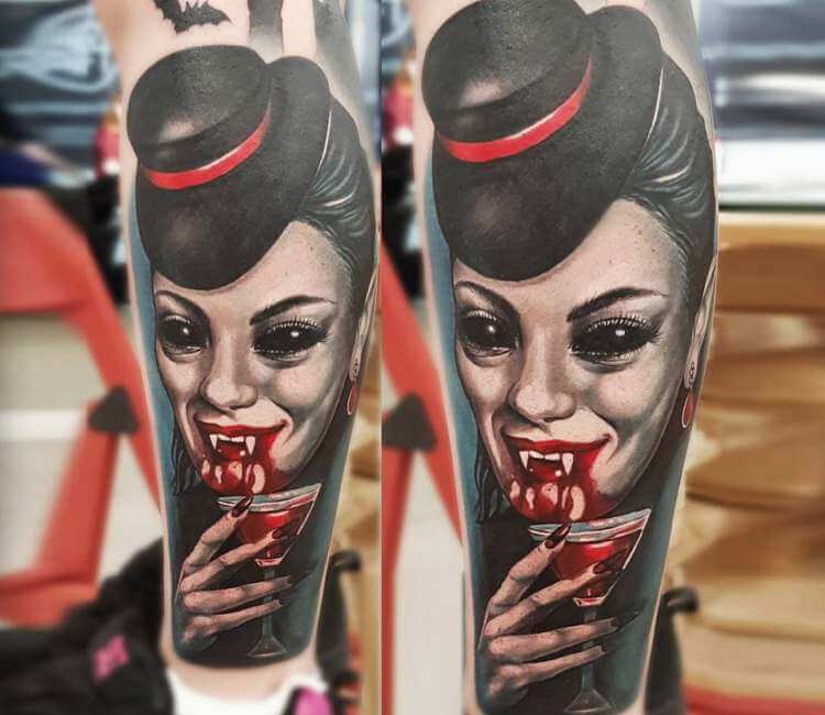 Vampire Woman tattoo by Anastasia Agapova | Post 24736