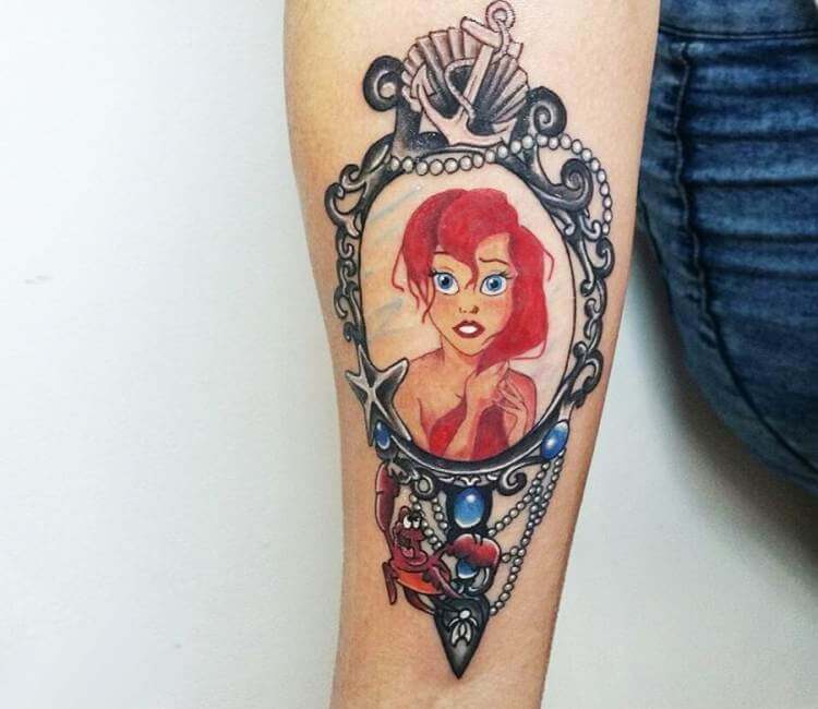 Amazon.com: Rebellious Siren by Miss Cherry Martini Ariel Mermaid Tattoo  Canvas Art Print HQ: Posters & Prints