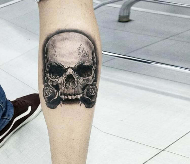 My skull tattoo by swanetheantimater on DeviantArt