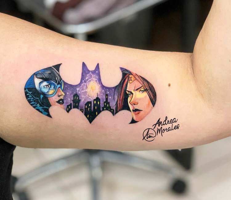 batman logo tattoo for girls