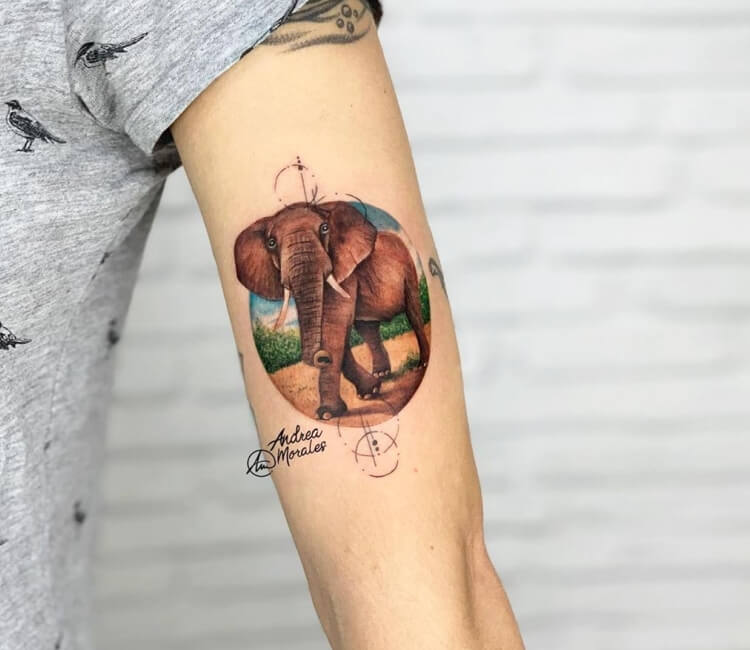 indian elephant tattoo