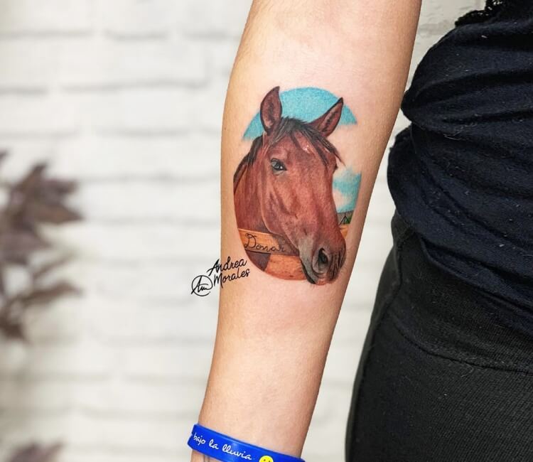 Horse head tattoo by Andrea Morales | Post 28265