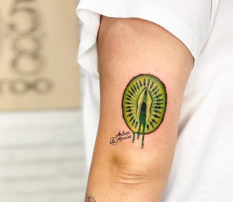 Kiwi Tattoo By Andrea Morales Post 28798   Artist  Andrea Morales  Kiwi Fruit Tattoo 19193123255 