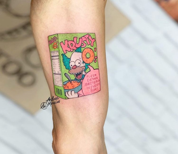 Tiny little Krusty the Clown by  Studio 21 Tattoo Gallery  Facebook
