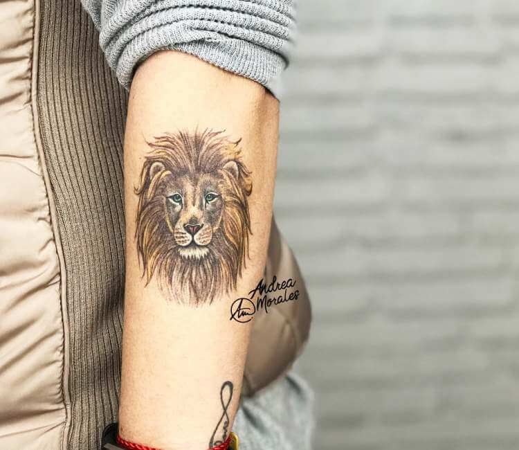 Lion tattoo by Andrea Morales | Post 24002
