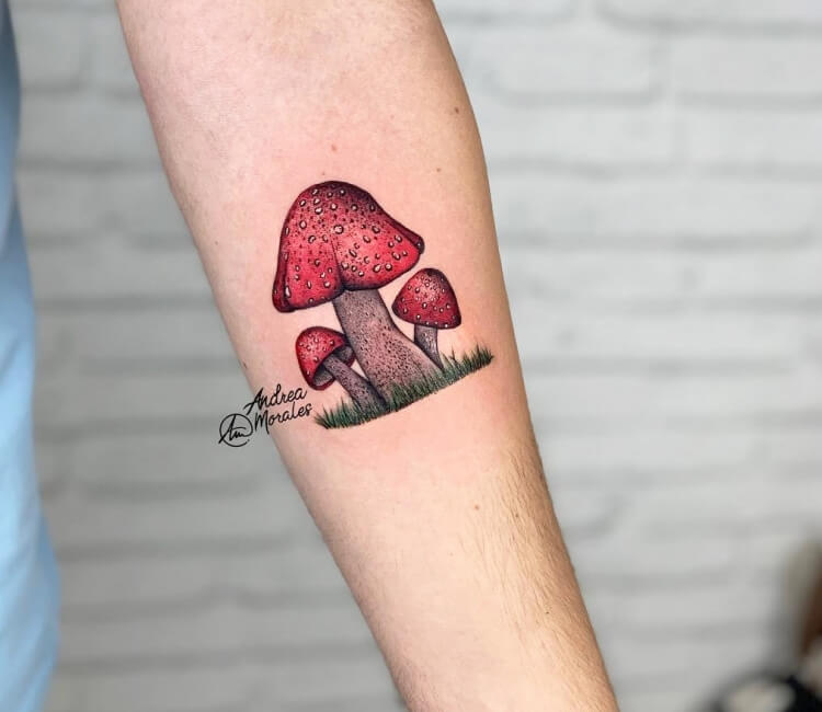 Red Toadstool tattoo by Andrea Morales | Photo 28960