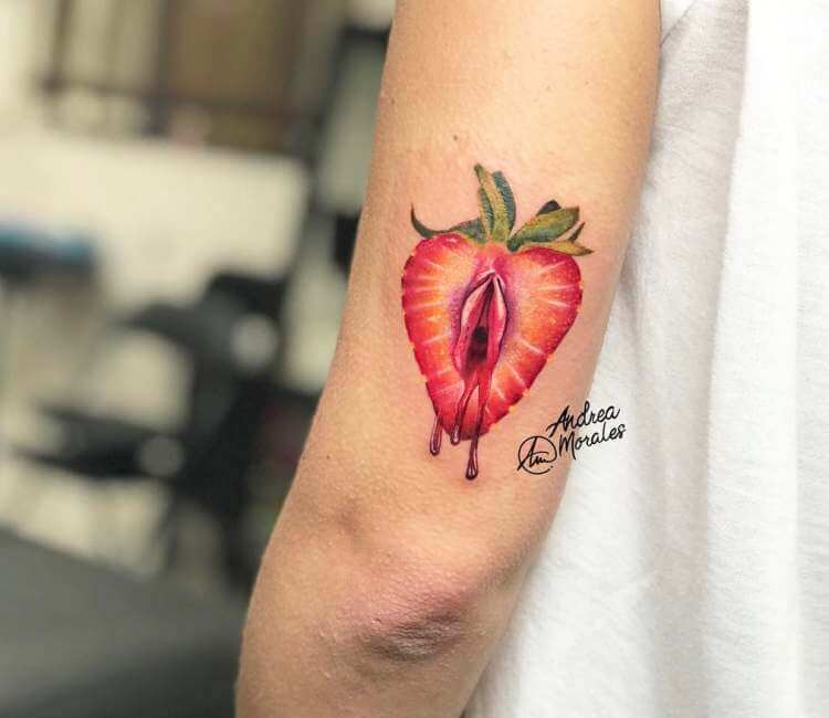 Forbidden fruit tattoo by Deborah Pow - Tattoogrid.net