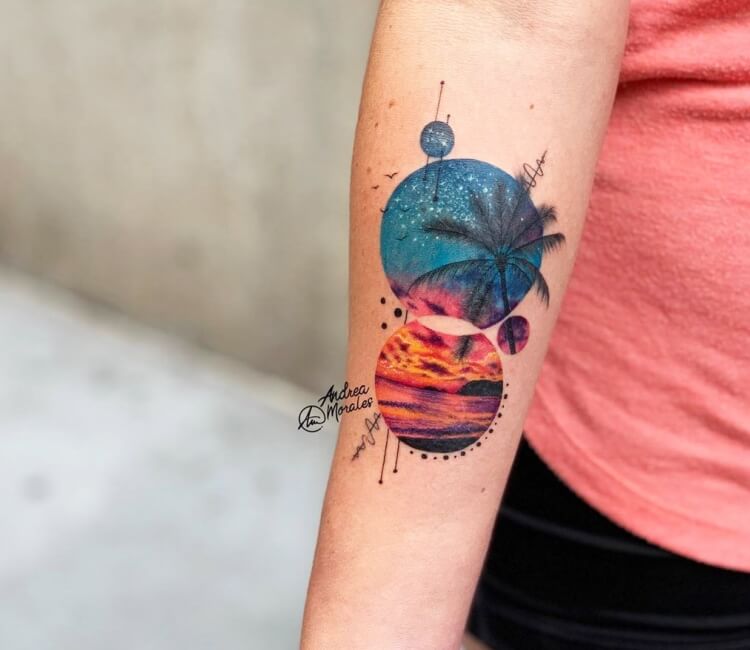 watercolor sunset tattooTikTok Search