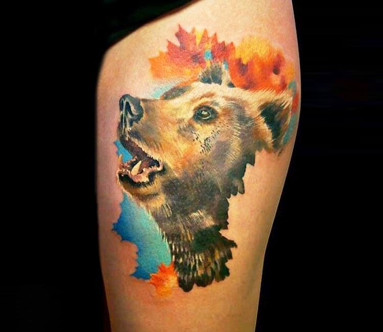 Bear tattoo by Andrey Grimmy | Post 6069