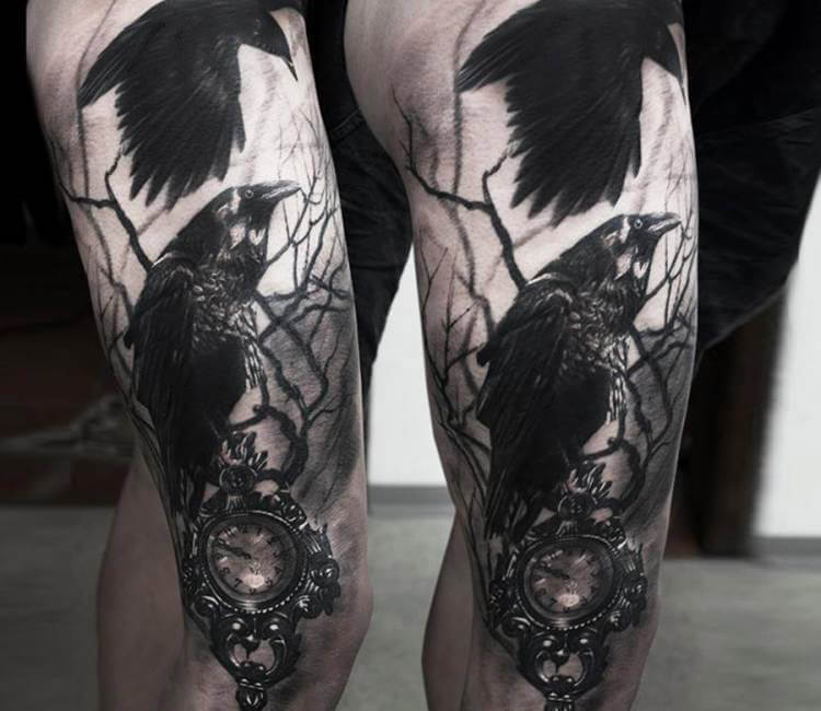 Crows tattoo by Andrey Kolbasin | Post 14354