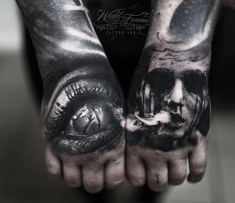 10 Insane Blackwork Hand Tattoos  Tattoodo