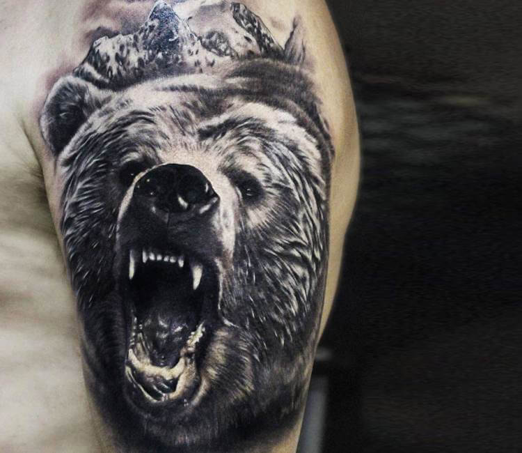 Bear tattoo by Andrey Stepanov | Photo 16112