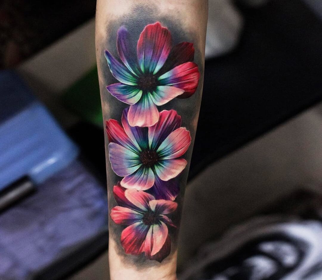 35+ Realistic Floral Tattoos