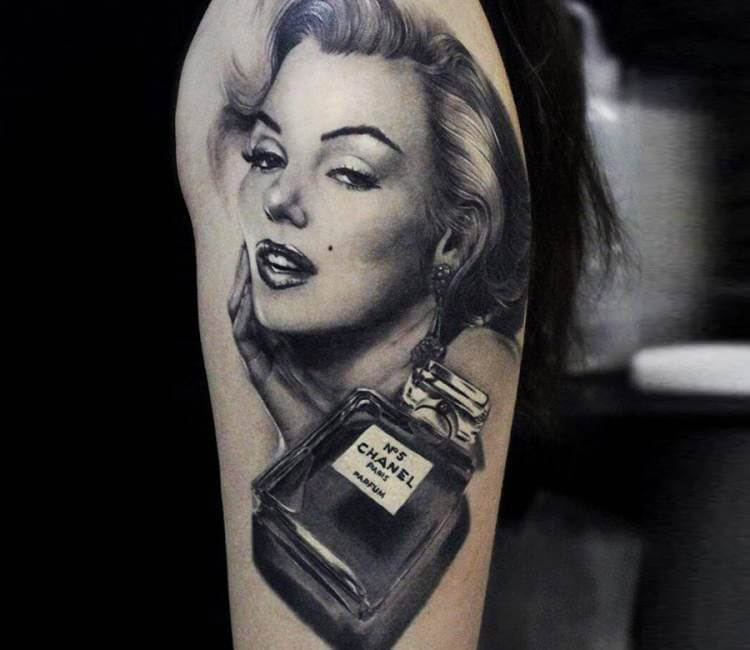 Marilyn Monroe tattoo by Andrey Stepanov | Post 16109