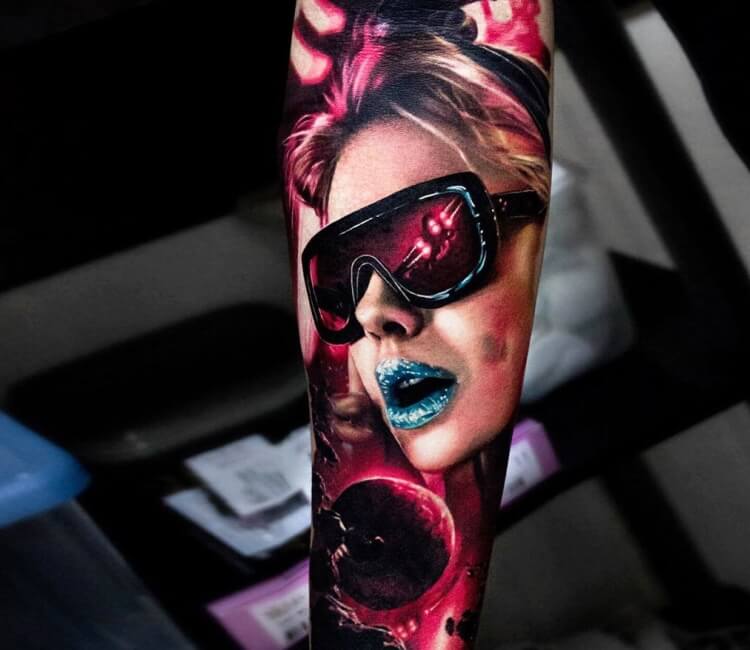 Ray Ban sunglasses tattoo | Miguel Angel Custom Tattoo Artis… | Flickr