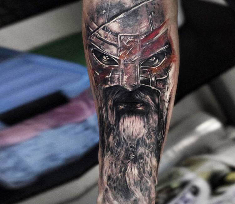 The CLOWN Tattoo Studio - Black and grey gladiator warrior realism tattoo  on forearm Did this this piece using only 7 magnum needle the gladiator  tattoo represents strength and courage. The gladiator