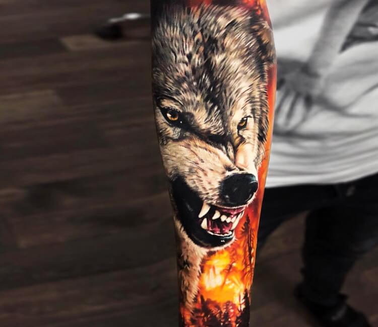 Wildfire tattoo by Andrey Stepanov
