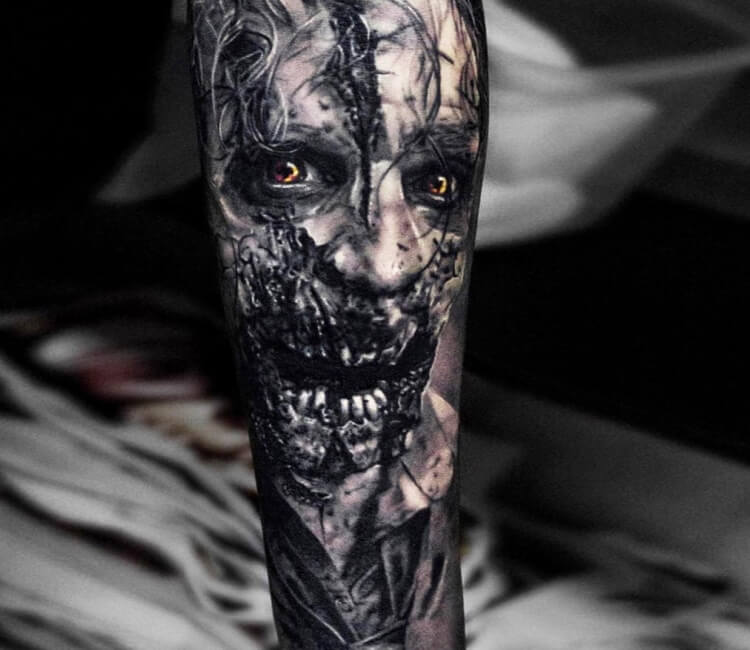zombie cat tattoo