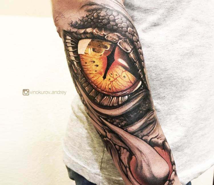 Tattoo uploaded by Jalen Womack  Dragon Eye Tattoo Alpha by JKingsArt   Tattoodo