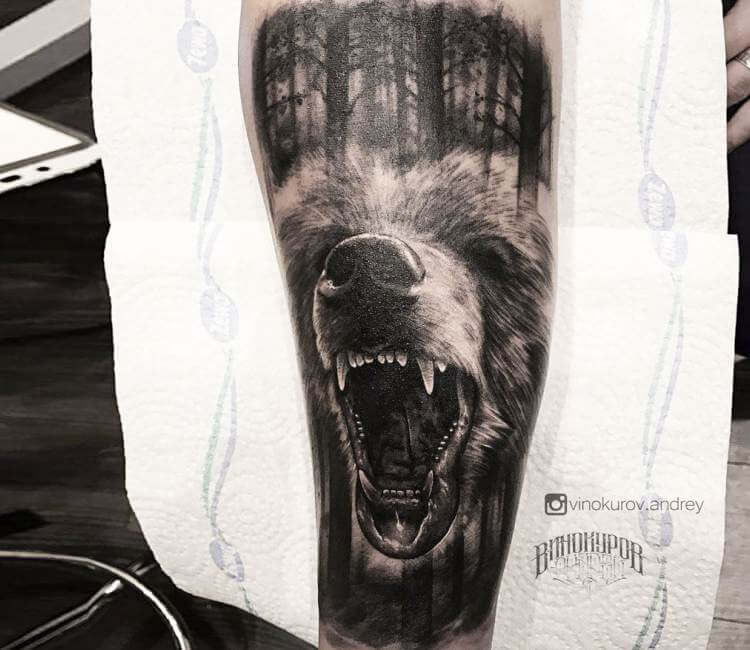 Wild Bear tattoo by Andrey Vinokurov | Post 20974