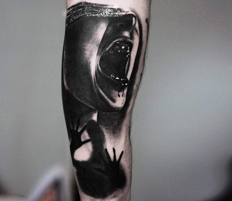Tattoo uploaded by Kate Mugleston  More added to screaming face  Tattoodo