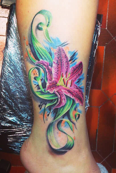 Flowers tattoo by Antonio Proietti | Post 6824