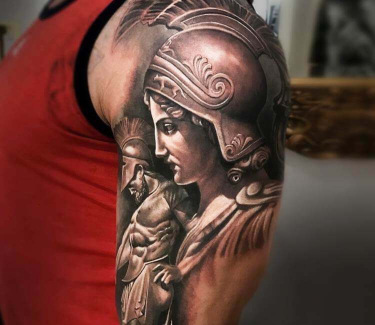 Warrior tattoos Mythology tattoos Greek mythology tattoos