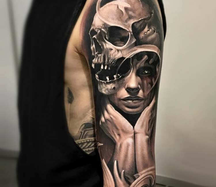 Skull lady tattoo | Art Amino