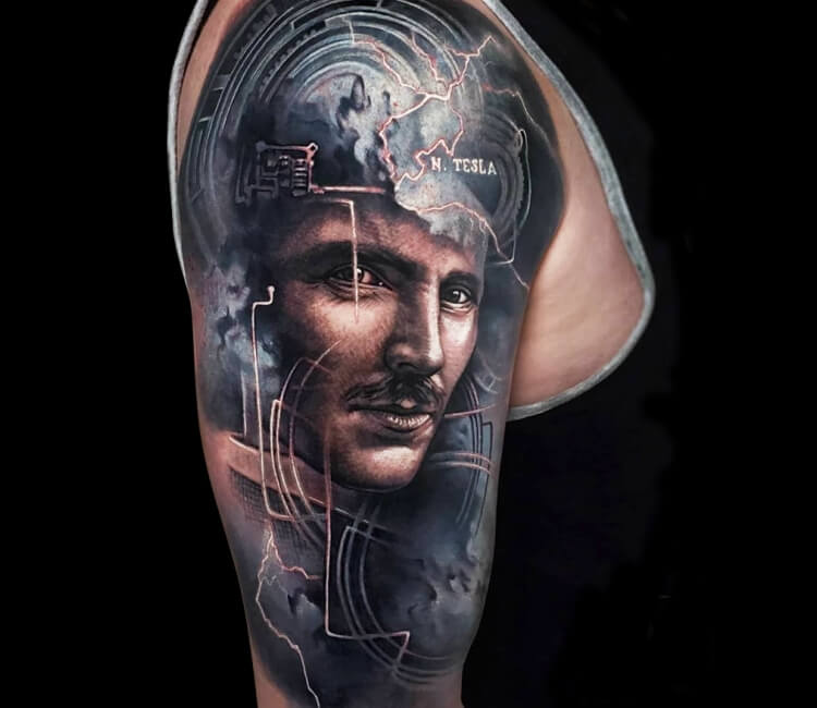 nikola tesla tattoo