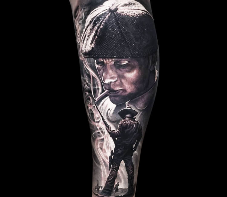 Konstantin Tattoos - And another Peaky Blinder for @elina.rostock . Thx a  lot! @neotraditionaltattooers @neotraditionaleurope  @neotraditionalworldwide @tattoosnob @feelfarbig #tattoosnob #neotradeu  #neotradworldwide #neotrad #neotraditional ...