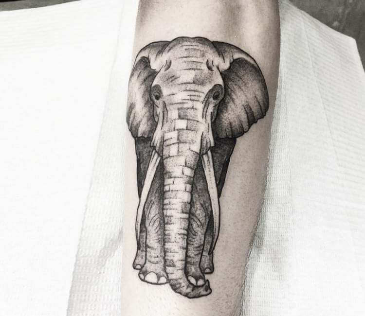 Elephant tattoo by Arthur Coury | Post 25934