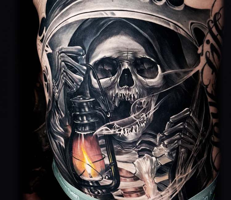 chrishackett1 grim reaper tattoo