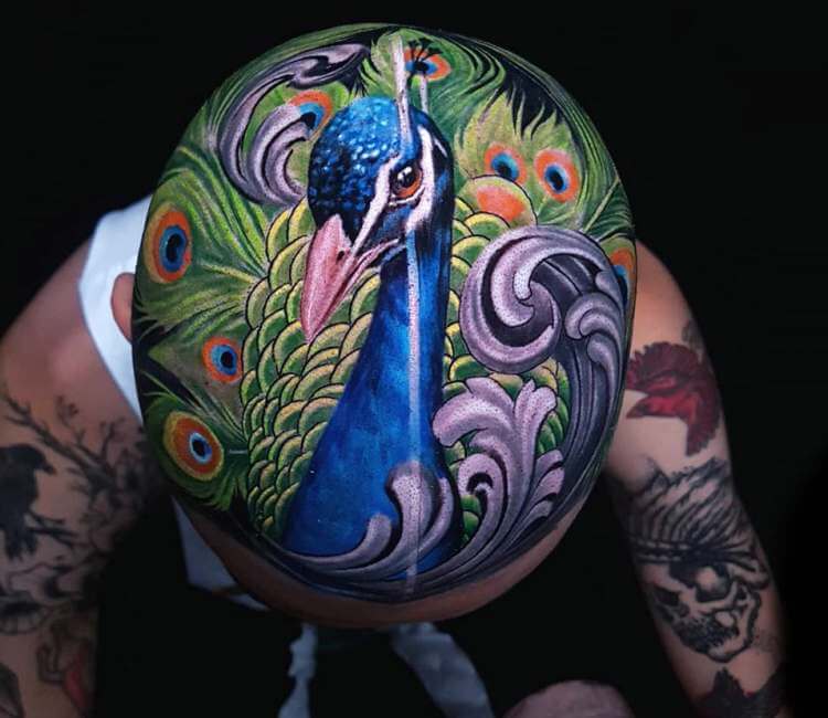 Peacock tags tattoo ideas | World Tattoo Gallery