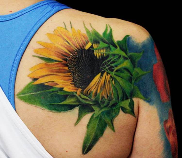 6072 Sunflower Tattoo Images Stock Photos  Vectors  Shutterstock