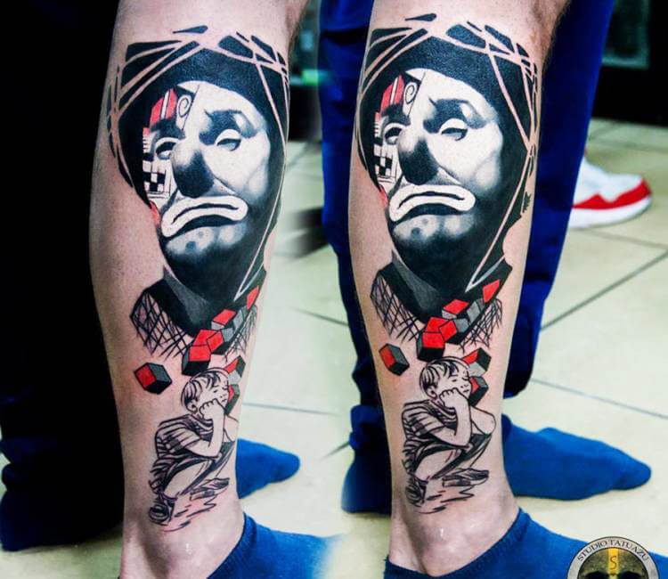 Scary Clown Face Tattoos  Spirithalloweencom