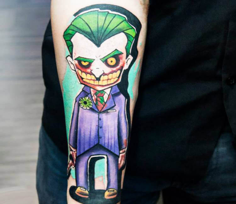 Joker tattoo by Barbara Kiczek | Photo 15398