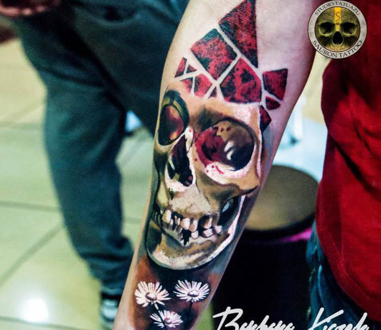 diamond skull tattoo