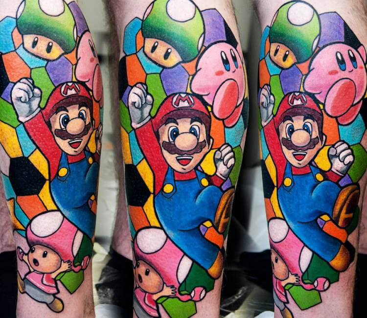 Jordan Baker on Instagram Half healedhalf fresh Big bit of progress on  Robs mario Cart sleeve Also got s  Super mario tattoo Nintendo tattoo  Gaming tattoo