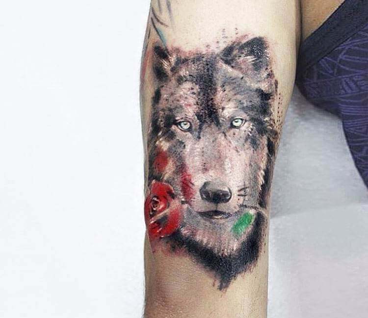 Pinterest | Chest tattoo wolf, Cool chest tattoos, Wolf tattoos