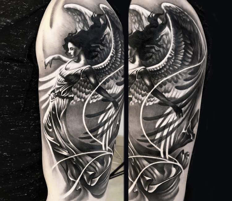 Angel tattoo by Bejt Tattoo | Post 21713